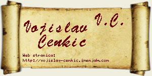 Vojislav Cenkić vizit kartica